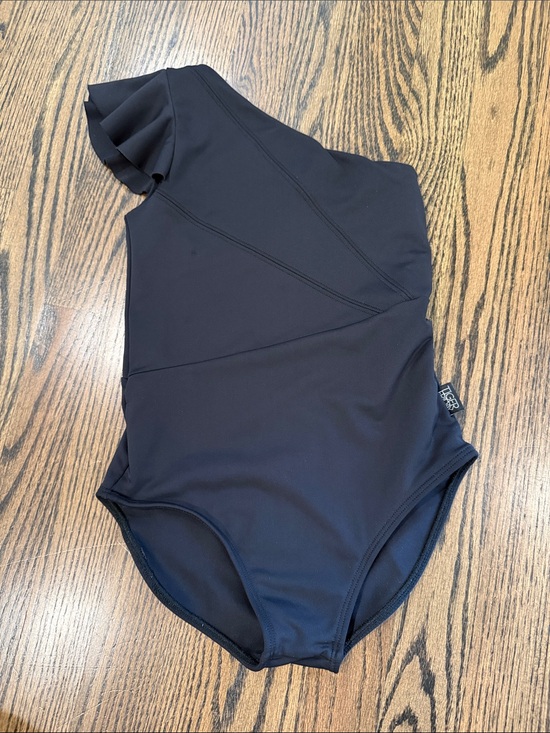 Tiger Friday Other - Girls Tiger Friday Dance Leotard Ruffle one Shoulder Black Size Child XL